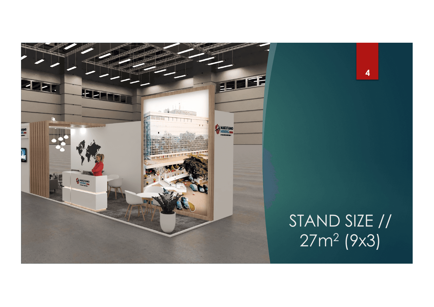 Stand 27 m²
