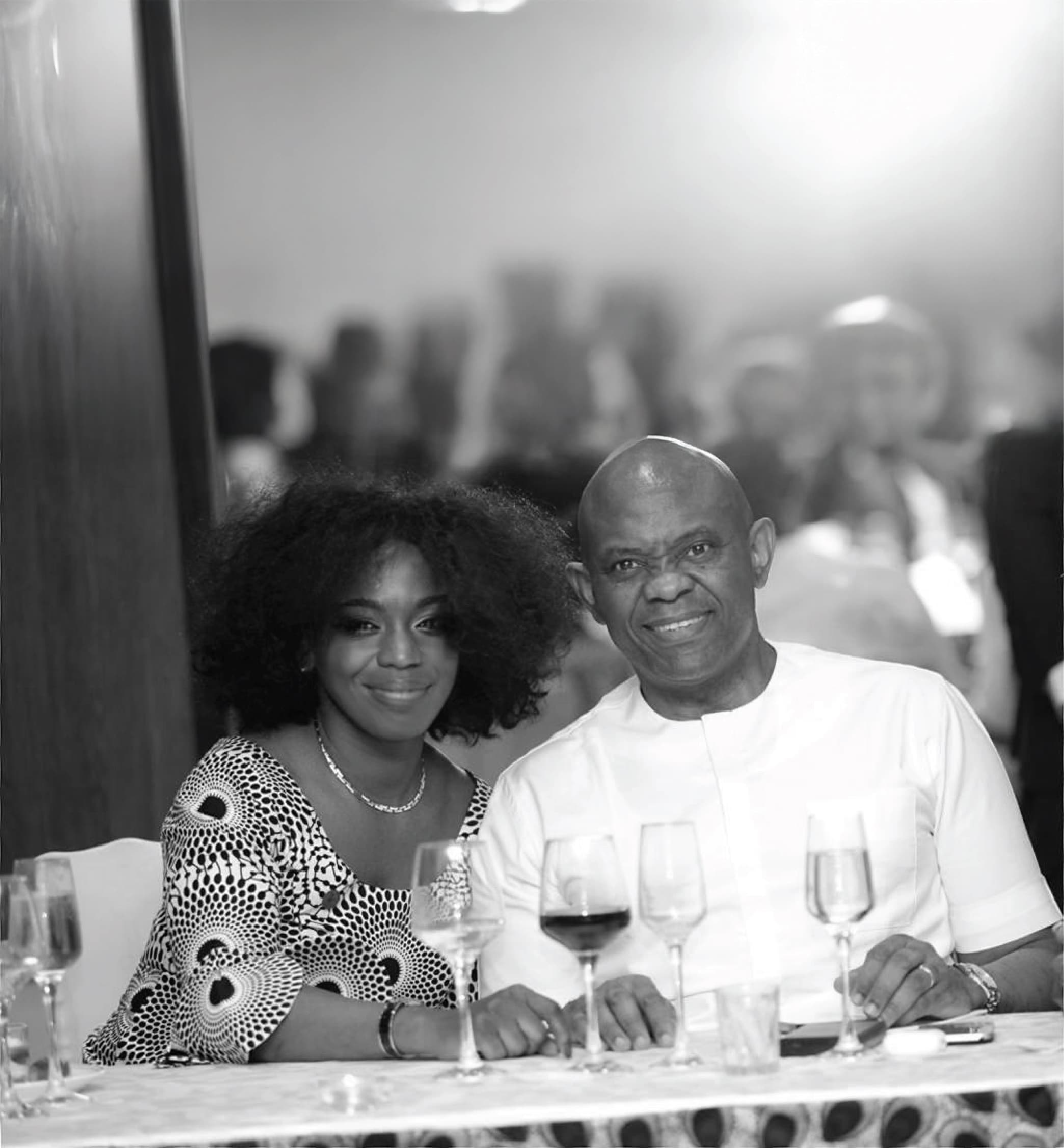 Nicole Sulu et Tony O. Elumelu, Président de Heirs Holdings et fondateur de la Tony Elumelu Foundation