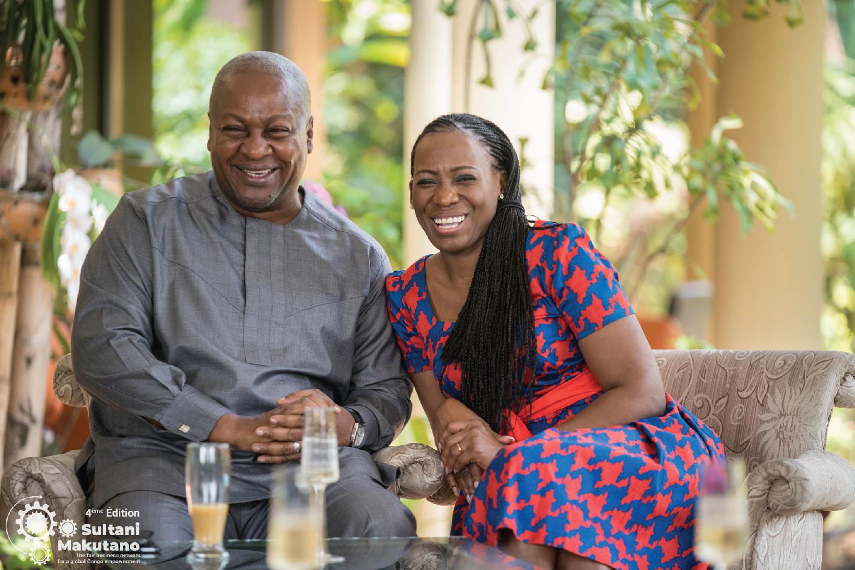 Nicole Sulu et S.E. John Mahama, Président de la République du Ghana — Sultani Makutano, 4ᵉ édition
