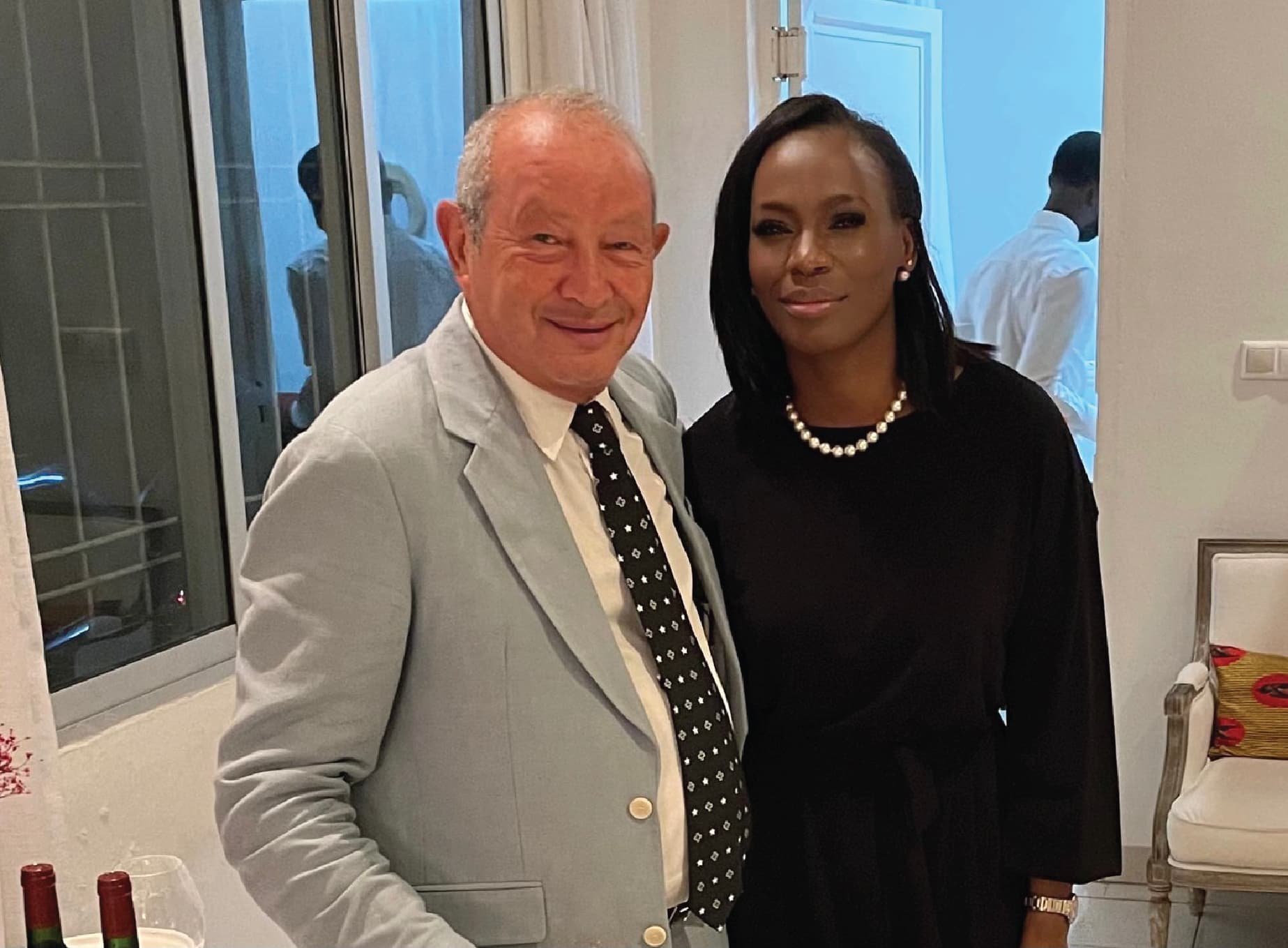 Nicole Sulu et Naguib Sawiris, Président Exécutif d'OTMT