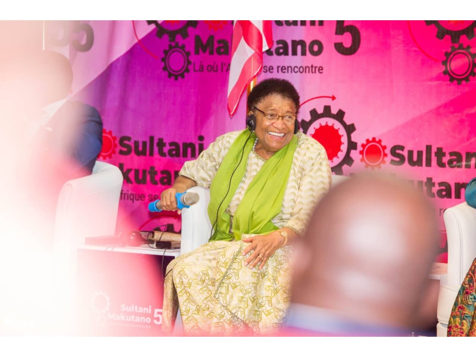 S.E. Ellen Johnson Sirleaf, ancienne Présidente du Liberia et Prix Nobel de la Paix, en panel au Sultani Makutano 5